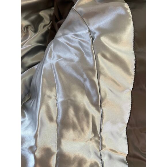 Laundry by Shelli Segal Quilted Pillow Collar Puffer Coat in Taupe Size Med - Picture 13 of 16